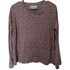 Ruff Hewn large Henley in pink and mauve